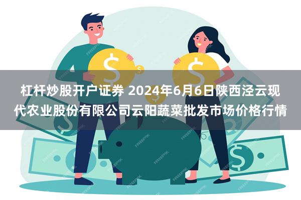 杠杆炒股开户证券 2024年6月6日陕西泾云现代农业股份有限公司云阳蔬菜批发市场价格行情