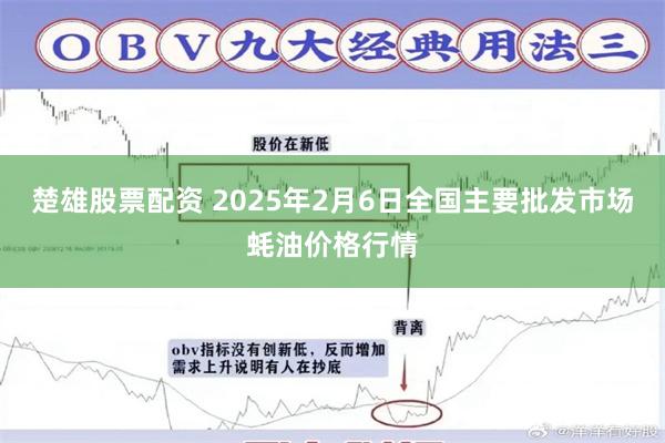 楚雄股票配资 2025年2月6日全国主要批发市场蚝油价格行情